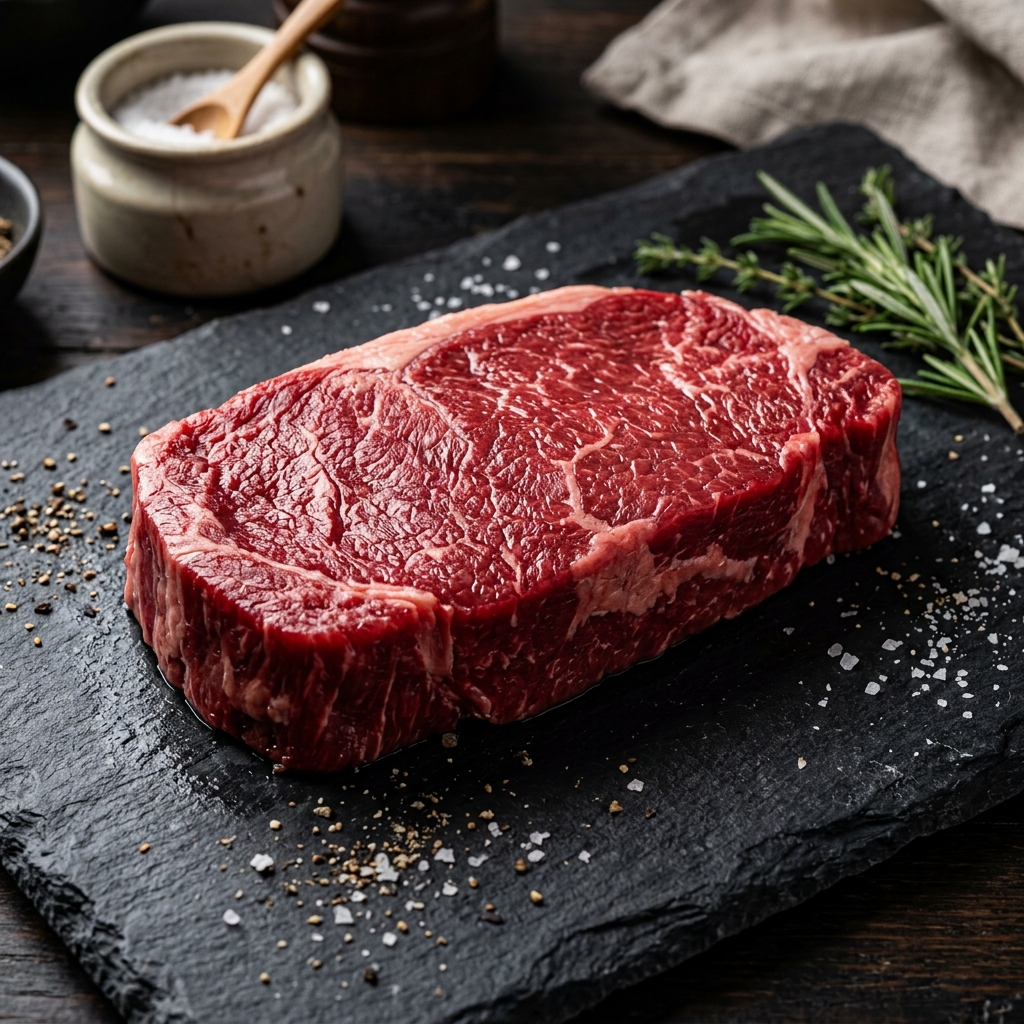 A Thick, Meaty Akaushi Steak