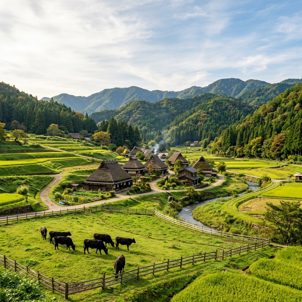 The Serene Tamba Landscape in Kyoto
