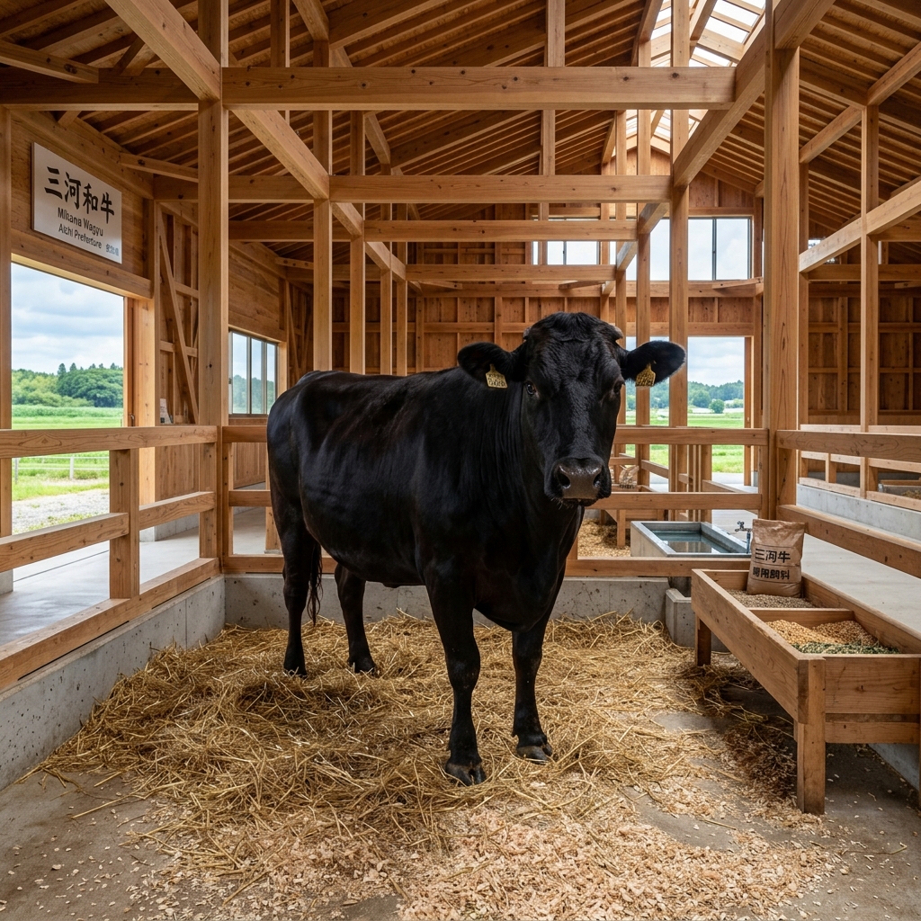 A Robust, Healthy Mikawa Wagyu Cow