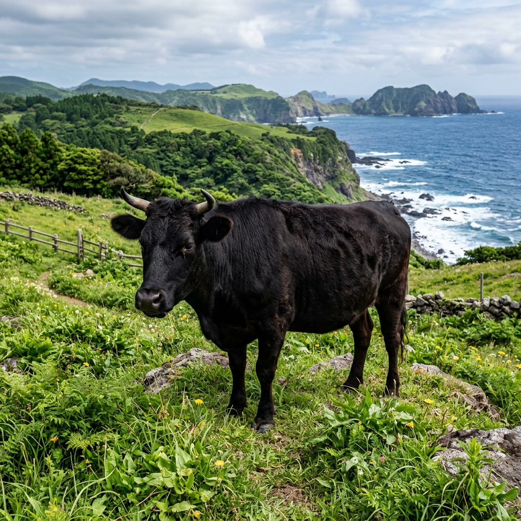 A Purebred Mishima Cow