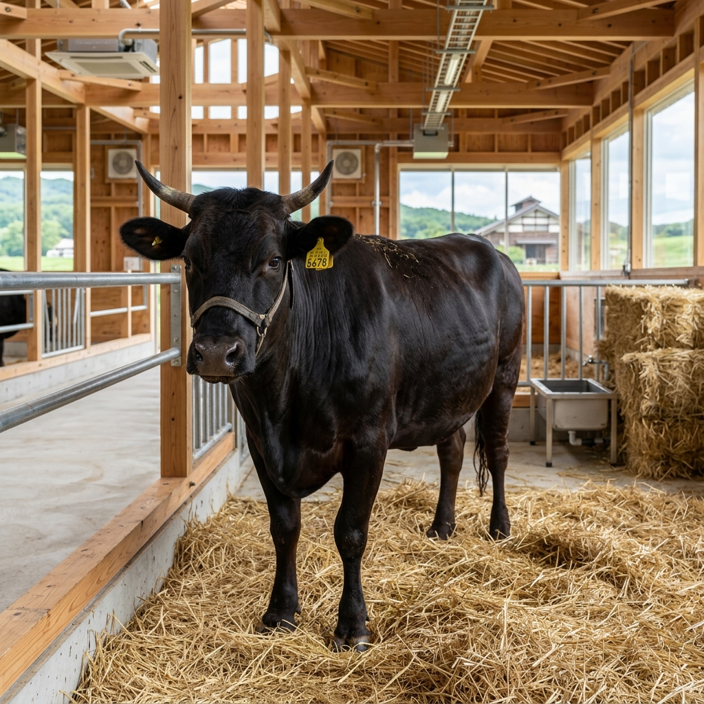 A Beautifully Maintained Tochigi Wagyu Cow