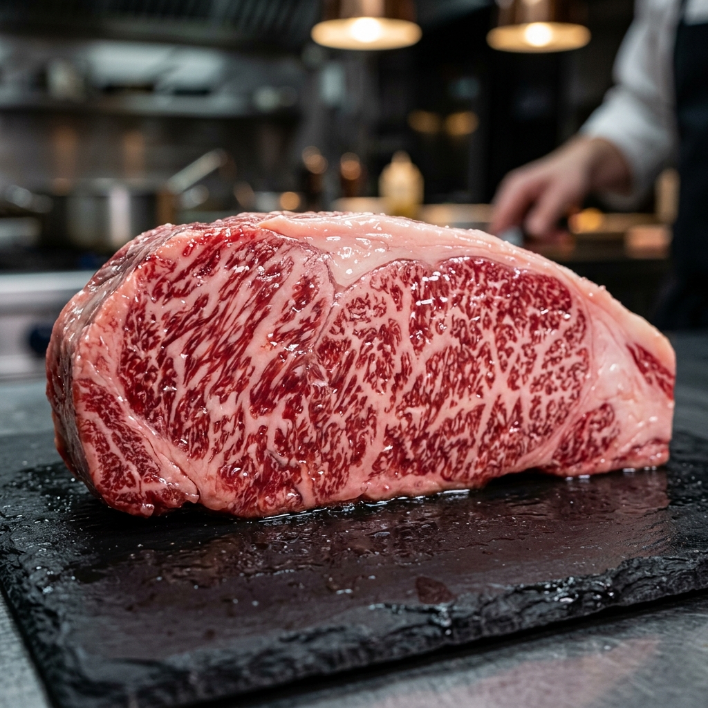 The Glossy, Melting Fat of Tottori Wagyu