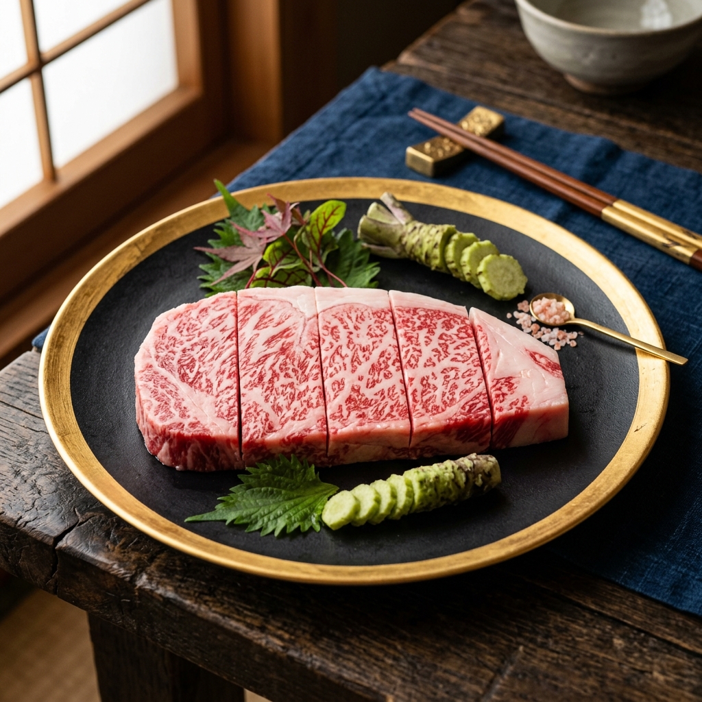 A Flawlessly Seared, Exquisitely Marbled Cut of Wao Beef