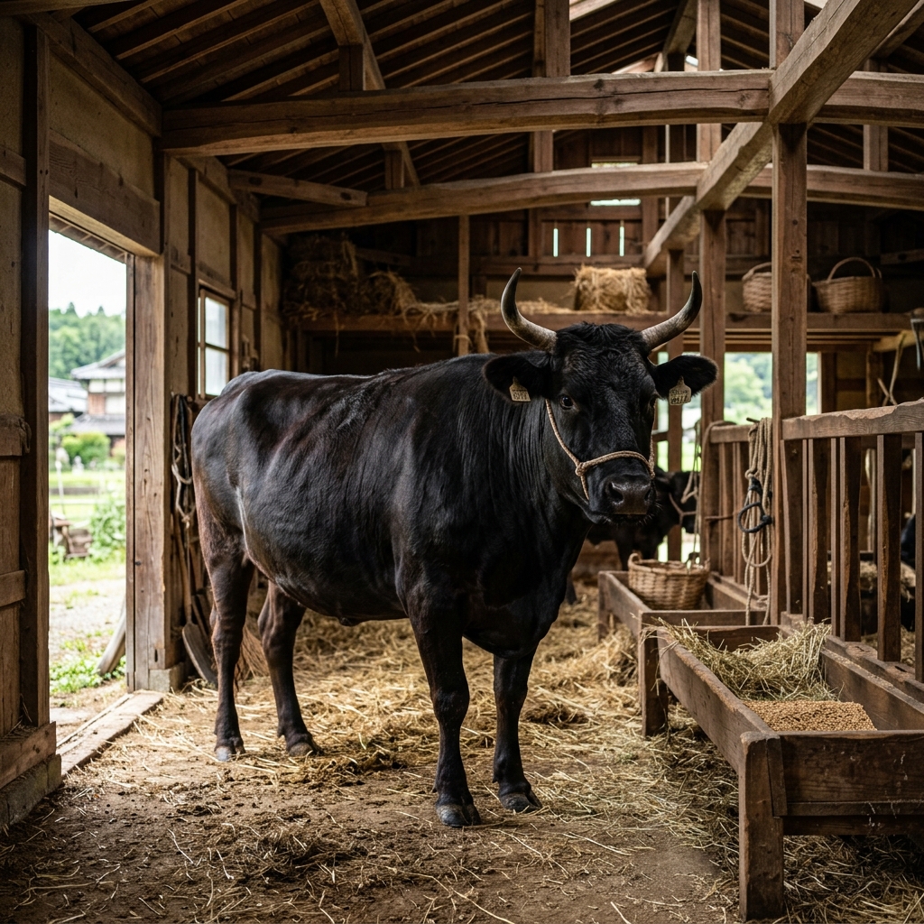 A Historic Yamato Ushii Cow in Nara
