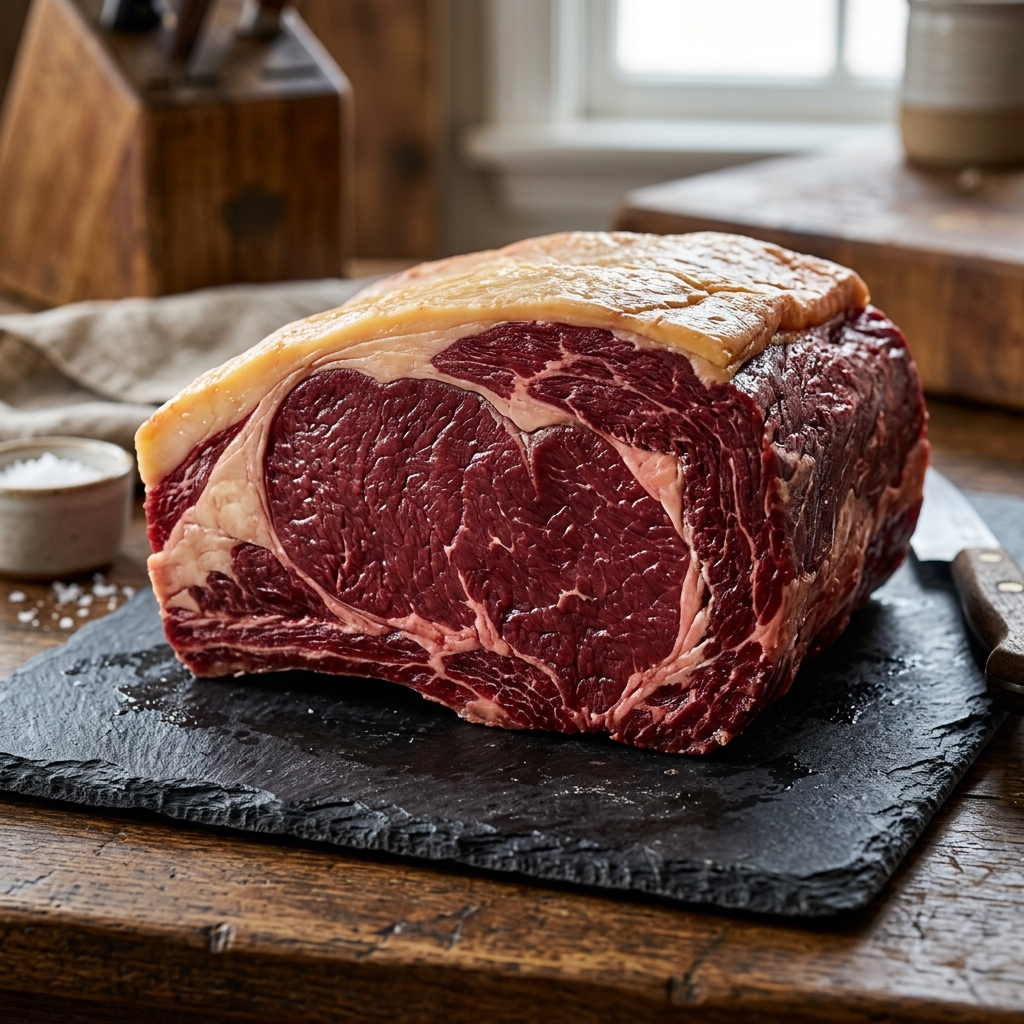 A Massive, Pure Red Block of Ibusana Ribeye