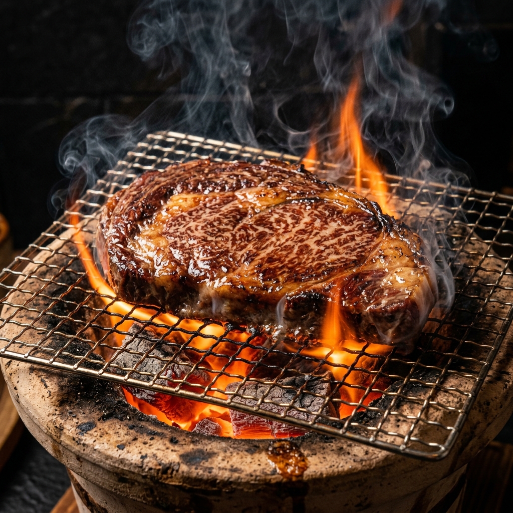 Grilling the Sirloin: Caramelizing the Fat